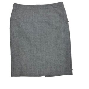 J.Crew no.2 pencil skirt gray wool size 10